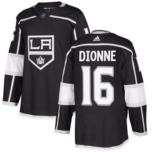 Adidas Kings #16 Marcel Dionne Black Home Authentic Stitched NHL Jersey - Click Image to Close